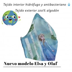 Mascarilla Elsa y Olaf